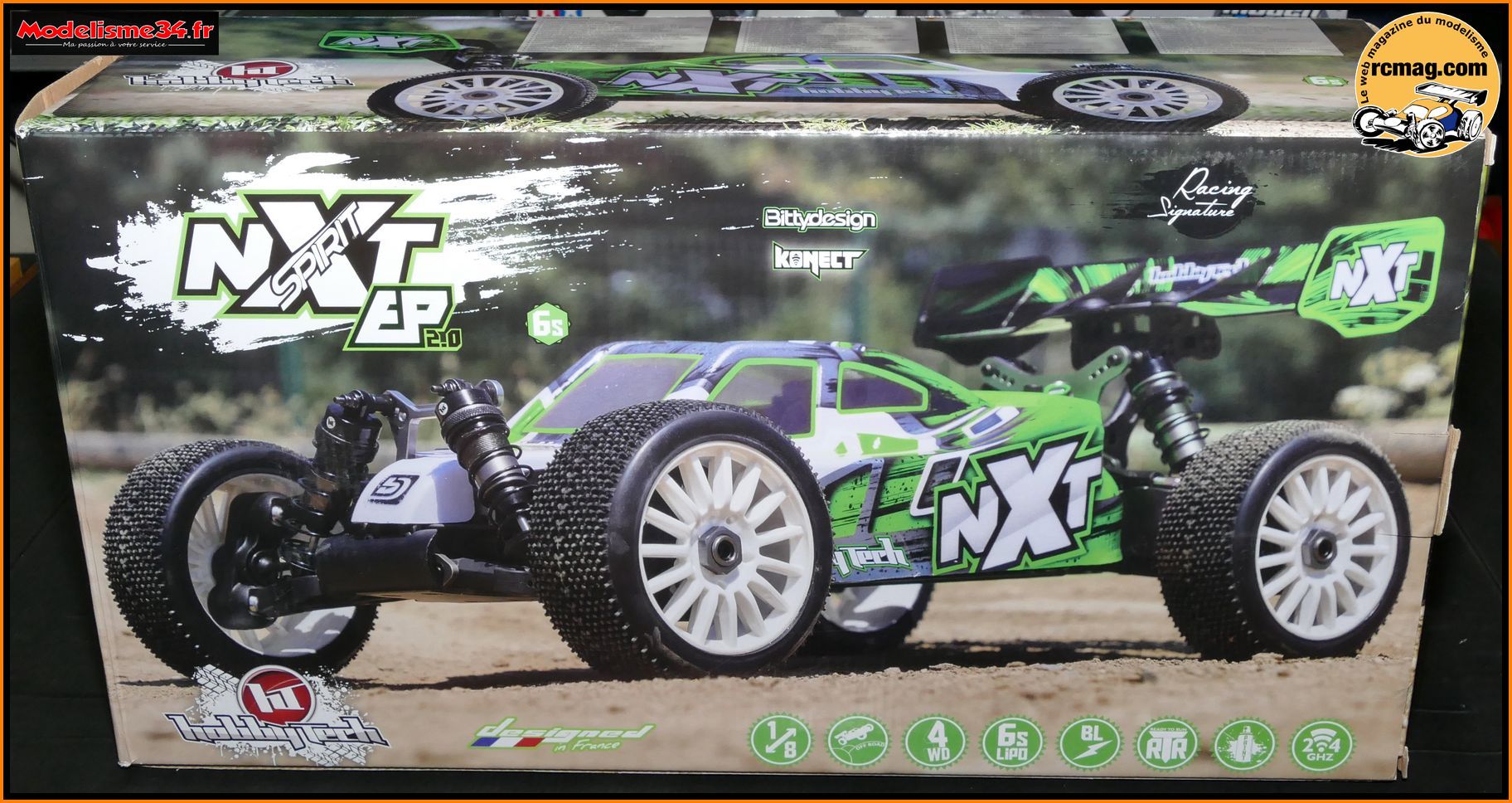 Hobbytech Spirit NXT EVO V2 Buggy 1/8 électrique brushless 4S RTR