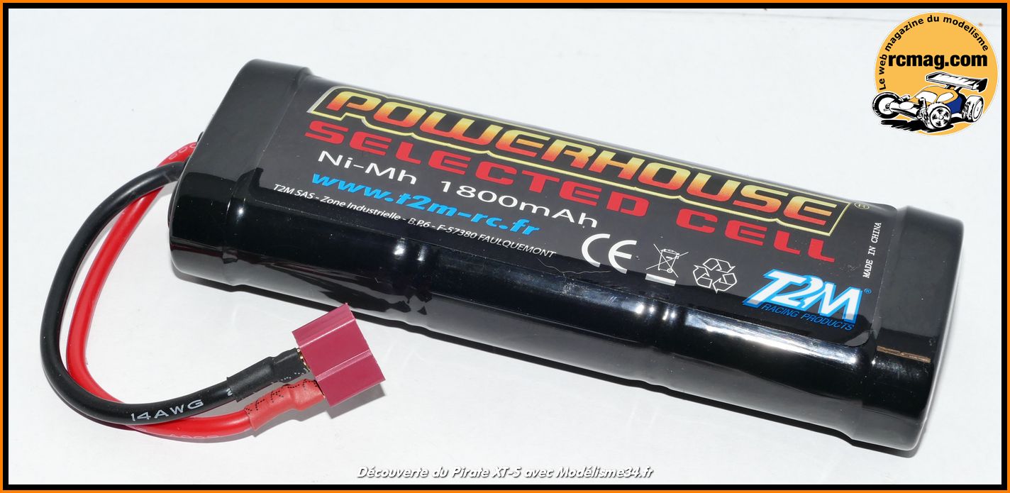 Batterie Nimh 7.2v 1800 mAh T2M Tamiya