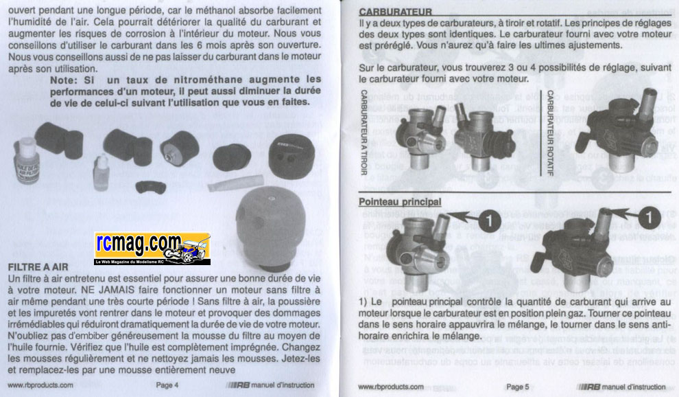 Démontage d'un moteur thermique (nitromethane)